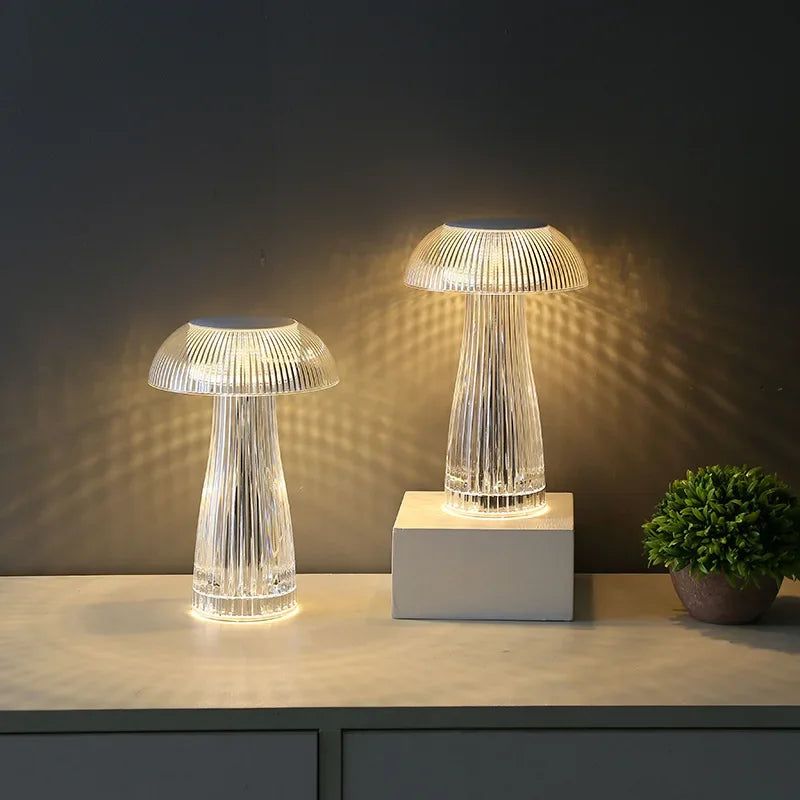 Mushroom Crystal Table Light