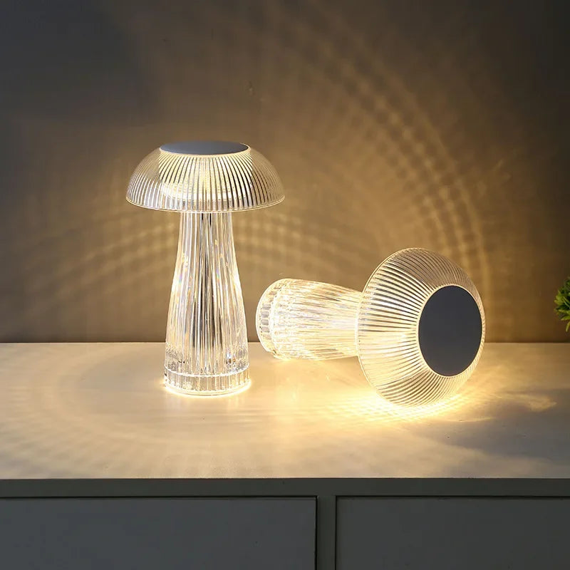 Mushroom Crystal Table Light