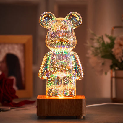 Fireworks bear night light