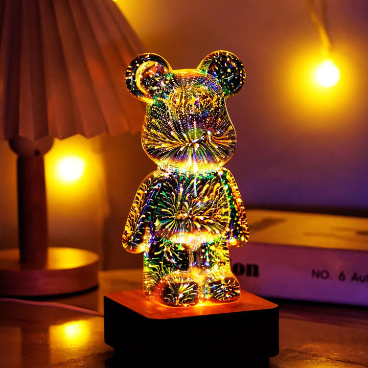 Fireworks bear night light